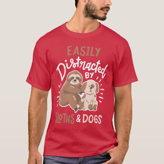 Sloth and Dog vintage vintage T-Shirt (Front)