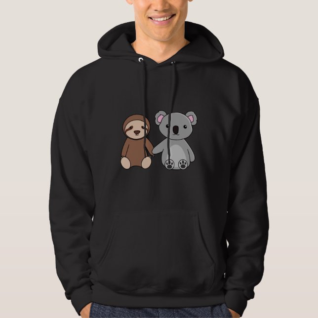 Sloth And Koala Friends Hoodie (Front)