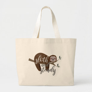 Sloth and Steady Large Tote Bag