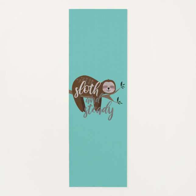 Sloth and Steady Yoga Mat (Front)