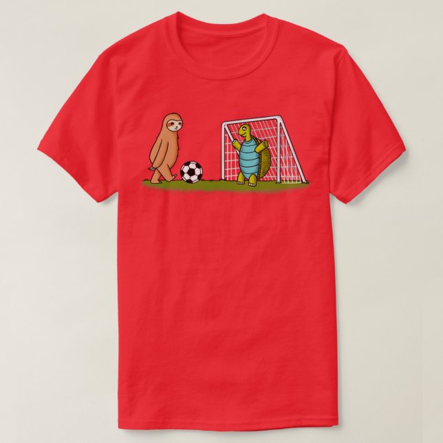 Sloth and turtle football T-Shirt (Design Front)