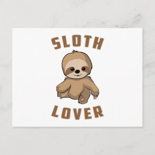 Sloth Animal Lazy Sloths Tired Sleeping Funny Gift Postcard