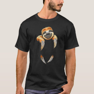 Sloth animal motif cute bag sloth T-Shirt