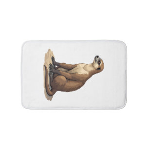 Sloth Antique Engraving Retro Graphic (2) Bath Mat