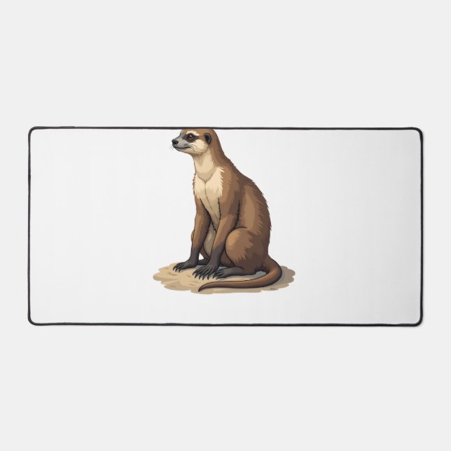 Sloth Antique Engraving Retro Graphic (2) Desk Mat (Front)