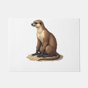 Sloth Antique Engraving Retro Graphic (2) Doormat