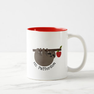 Sloth Apple Tree Teacher Mug