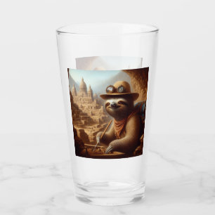 Sloth Archaeologist Glass