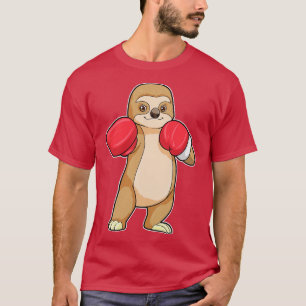 Sloth as Boxer with Boxing gloves T-Shirt