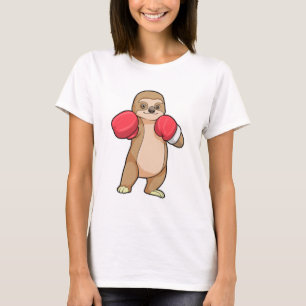 Sloth as Boxer with Boxing gloves T-Shirt