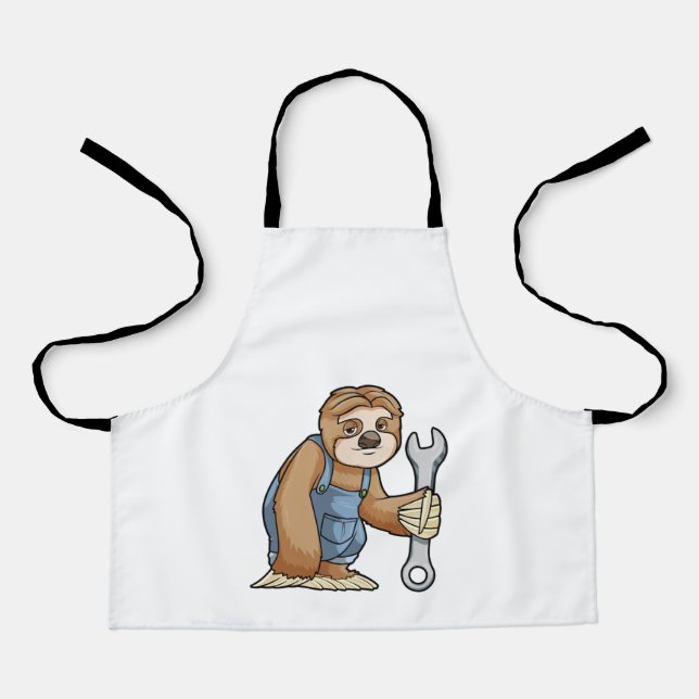Sloth as Craftsman with Wrench Apron (Front)