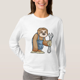 Sloth as Craftsman with Wrench T-Shirt
