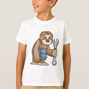 Sloth as Craftsman with Wrench T-Shirt