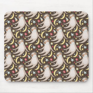 Sloth Astronaut Pattern Mouse Mat