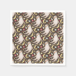Sloth Astronaut Pattern Napkin