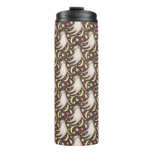 Sloth Astronaut Pattern Thermal Tumbler