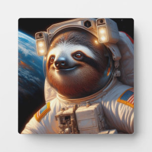 Sloth Astronaut Plaque