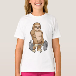 Sloth at Bodybuilding with Barbell T-Shirt