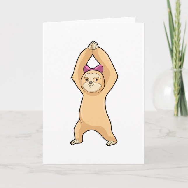 Sloth at Fitness Sports Card (Front)