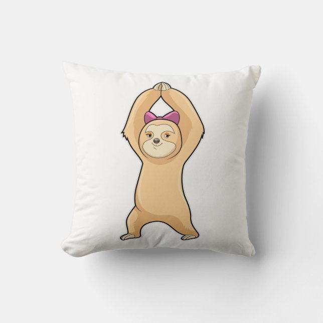 Sloth at Fitness Sports Cushion (Front)