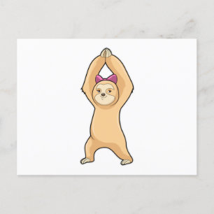 Sloth at Fitness Sports Postcard