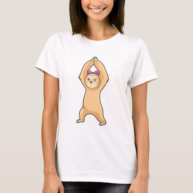 Sloth at Fitness Sports T-Shirt (Front)