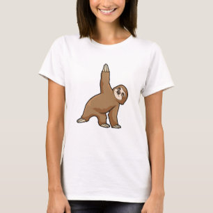 Sloth at Yoga Stretching exercises Legs T-Shirt
