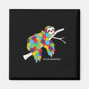 Sloth Autism Awareness Magnet