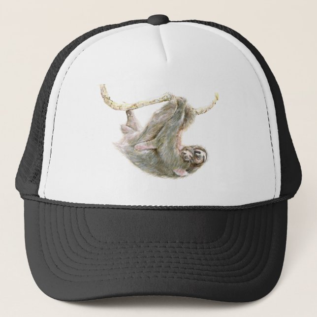 Sloth, baby with mum "Big Hugs" Trucker Hat (Front)
