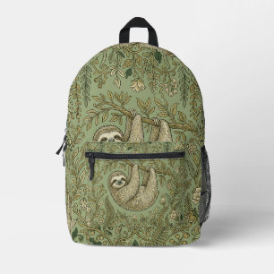 Sloth Backpack with Hanging Vine Design