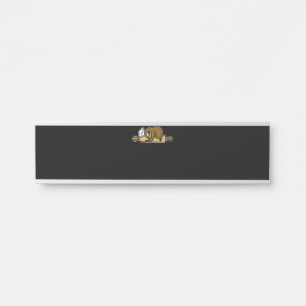 Sloth baker   funny cute chef   cook kitchen gift door sign