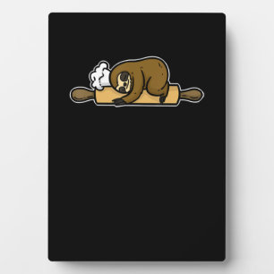 Sloth baker   funny cute chef   cook kitchen gift plaque