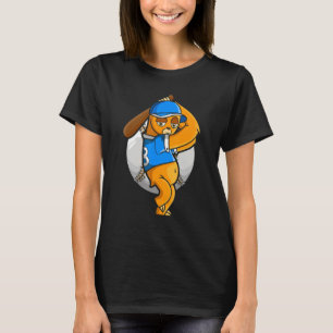 Sloth Baseball Sloth Retro Baskeballer Baseball Pl T-Shirt