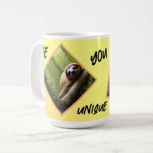 Sloth "Be You Unique", Coffee Mug