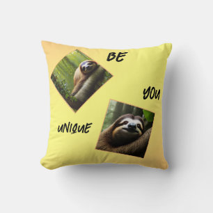 Sloth "Be You Unique", Cushion