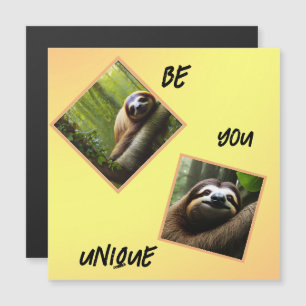 Sloth "Be You Unique", Magnetic Card