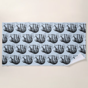 Sloth Beach Towel