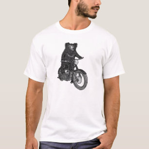 Sloth Bear on Motorbike T-Shirt