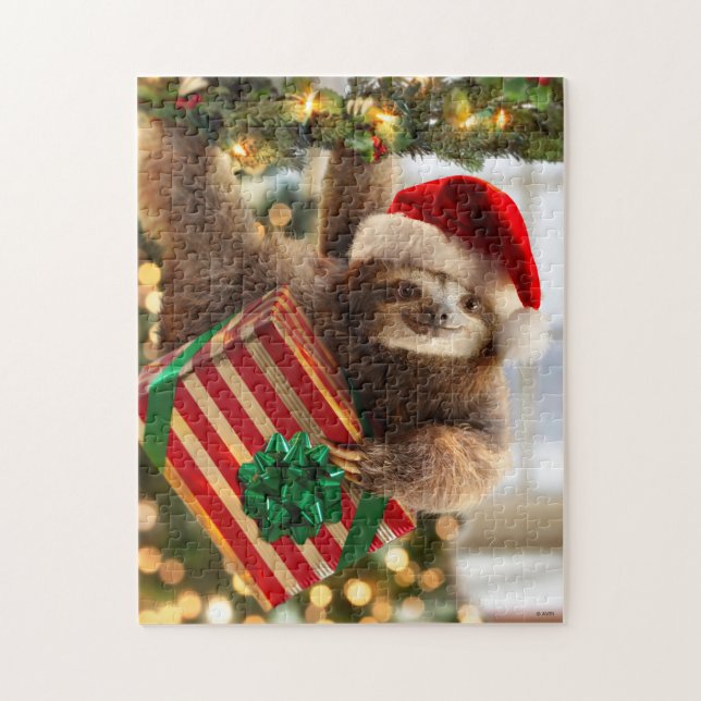 Sloth Bearing Gifts Jigsaw Puzzle (Vertical)