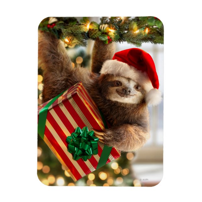 Sloth Bearing Gifts Magnet (Vertical)