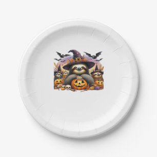 Sloth Beautiful laziness Classic T-Shirt_2 Paper Plate