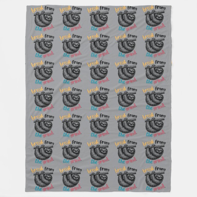 Sloth BFTG Fleece Blanket (Front)