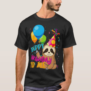 Sloth Birthday Cute  Boys Girls Kids 10th 11th ns  T-Shirt