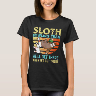 Sloth Bowling Shirt Funny Bowler Bowling
