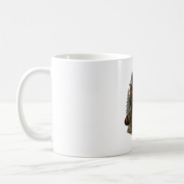 Sloth Camping Hiking Coffee Mug (Left)