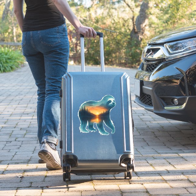 Sloth Camping Lover (Suitcase Insitu)