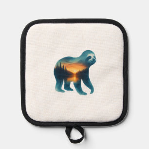 Sloth Camping Lover Pot Holder