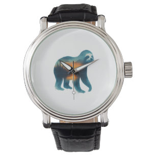 Sloth Camping Lover Watch