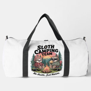 Sloth Camping Team No Hustle Duffle Bag