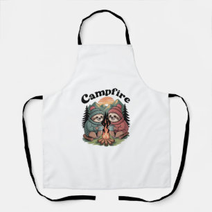 Sloth camping Team Official campfire Apron